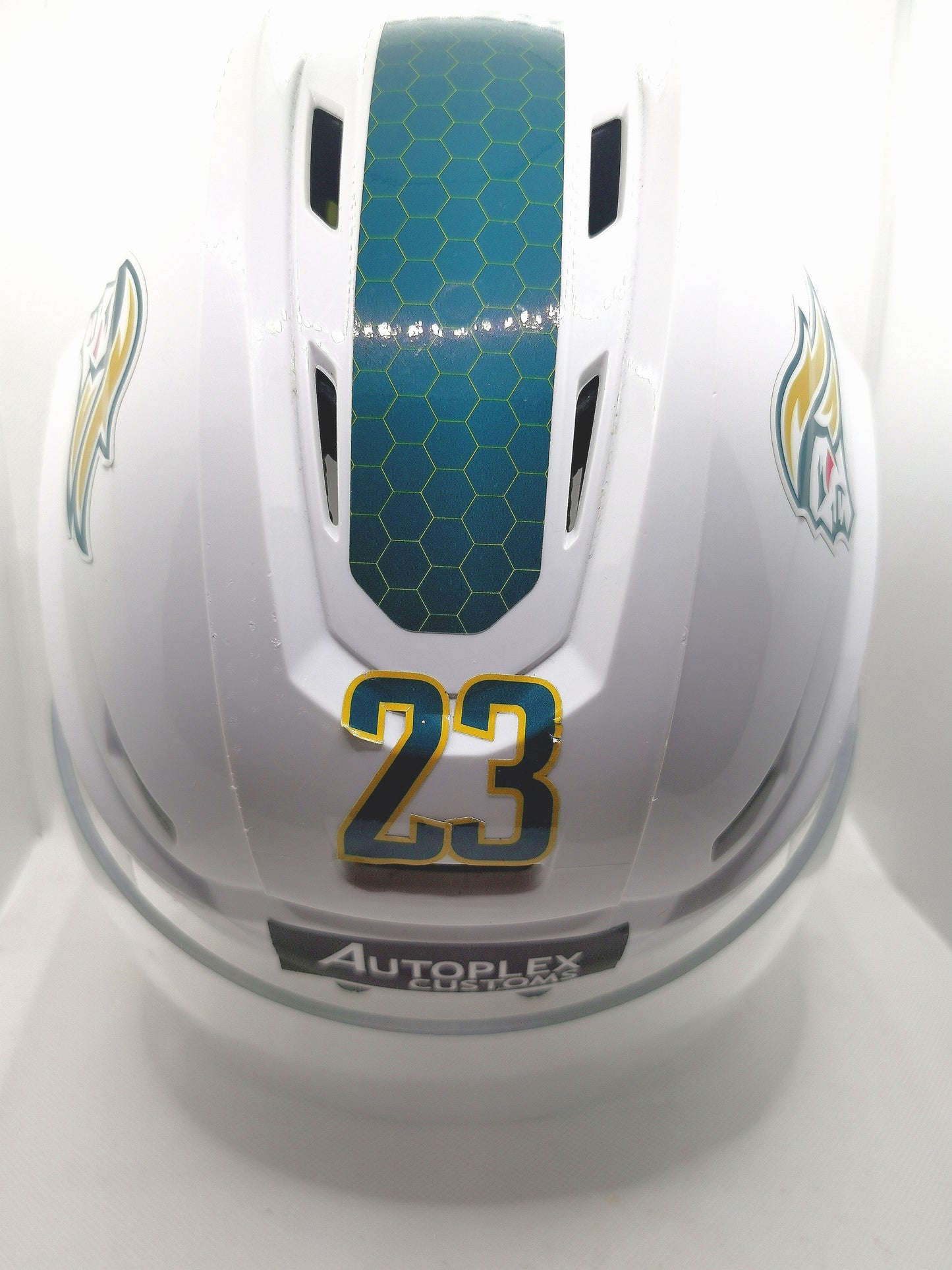 Griffin Reinhart game worn helmet for Belfast Giants Season 2021/22