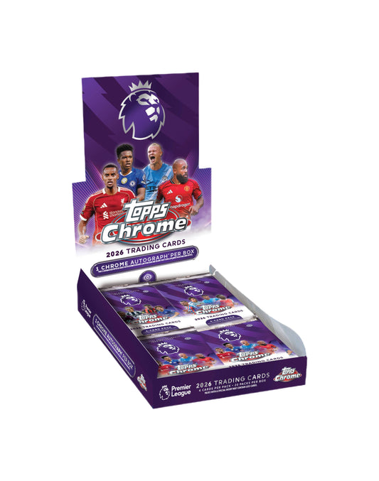 PRE-ORDER - Sealed Topps Chrome Premier League 2025/26 Hobby Box - Guaranteed Auto