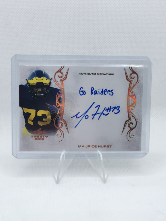 Maurice Hurst Auto - Las Vegas Raiders - Leaf NFL