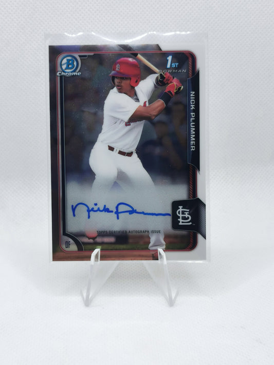 Nick Plummer Auto - MLB St. Louis Cardinals