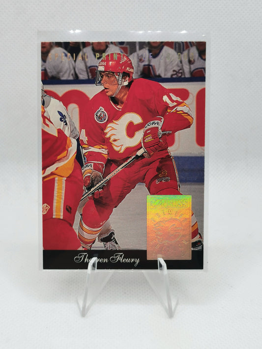 Theo Fleury Special Print Card - Calgary Flames