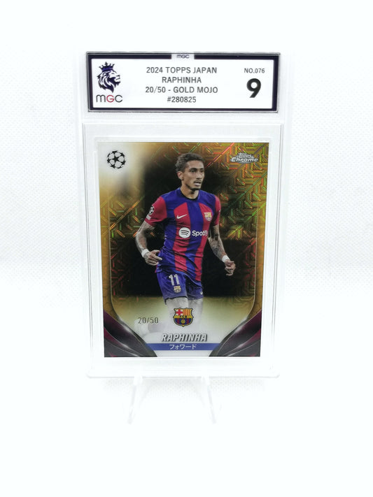 Raphinha - Topps Chrome Gold /50  (Topps Chrome Japan) MGC 9