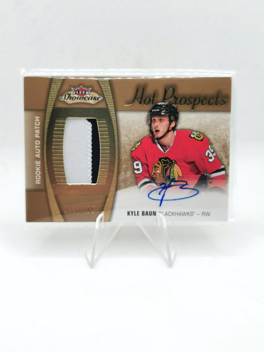 Kyle Baun Rookie Auto Patch Card #443/499 - Chicago Blackhawks