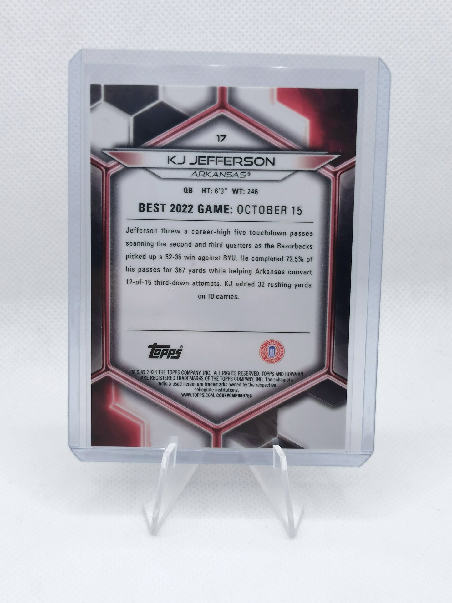 K J Jefferson /100 - Topps Bowman Best