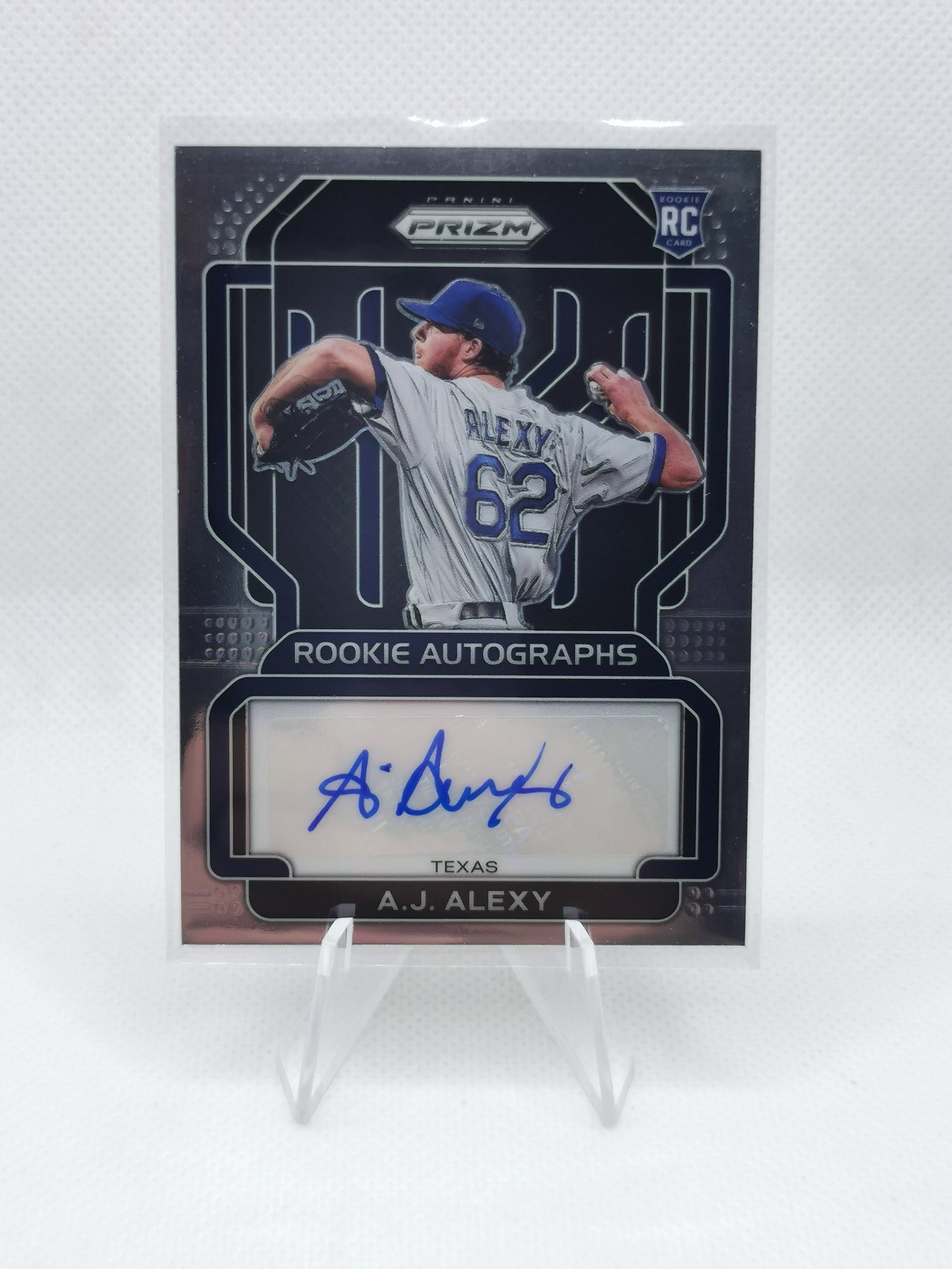 A J Alexy RC Auto - MLB Texas Rangers