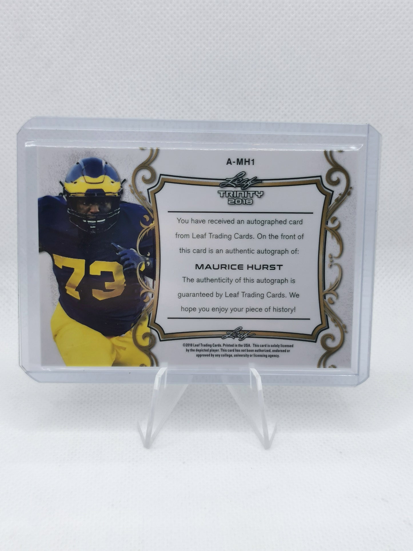 Maurice Hurst Auto - Las Vegas Raiders - Leaf NFL