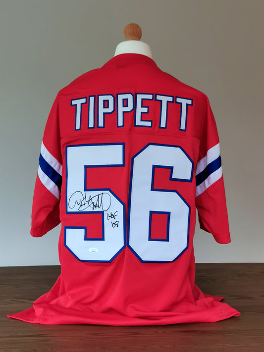 Andre Tippet Autographed Jersey - 2008 NFL Hall of Fame Inductee