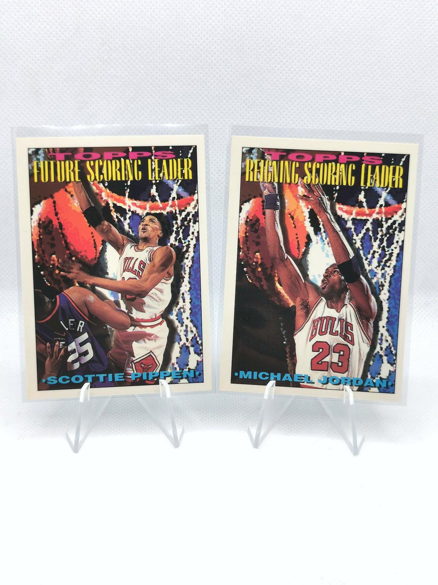 Michael Jordan + Scottie Pippin - Topps NBA 1994 Matching Cards