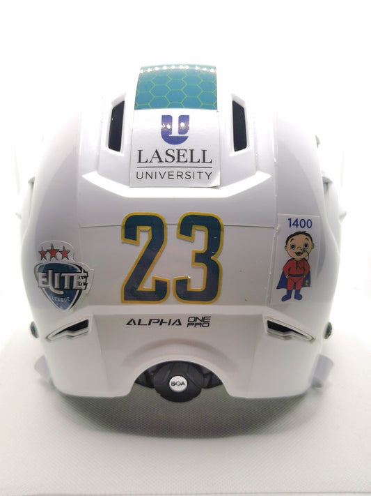 Griffin Reinhart game worn helmet for Belfast Giants Season 2021/22