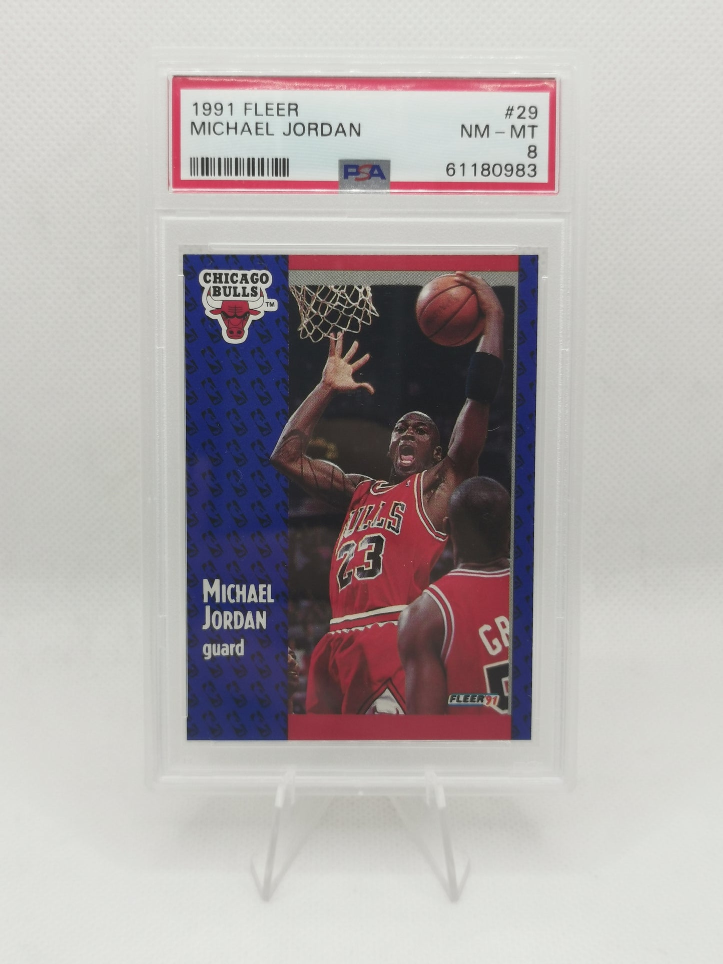 Michael Jordan 1991 Fleer - PSA 8